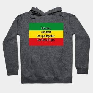 One love Rasta flag Hoodie